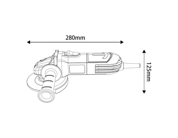Meuleuse angle 115 mm 500W - Brico Dépôt