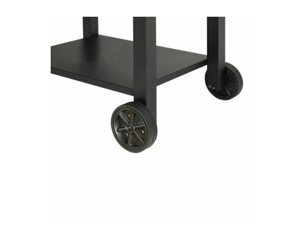 Barbecue à charbon noir + 2 étagères pliantes "PREMIUM" - L. 114 X l. 62 x H. 106,5 cm - Brico Dépôt