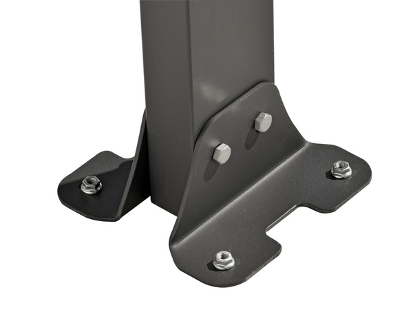 Pergola adossée en aluminium gris et toit en polycarbonate  4 x 3 m soit 12,83 M2 - Brico Dépôt