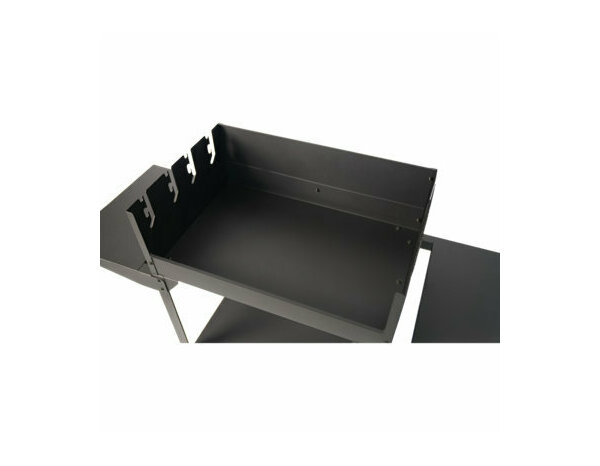 Barbecue double cuisson en acier noir - L. 120,8 x l. 48 x H. 87 cm. - Brico Dépôt