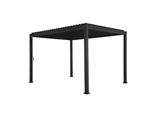Pergola en aluminium anthracite - L. 391 x P. 301 x H. 250 cm. - Brico Dépôt