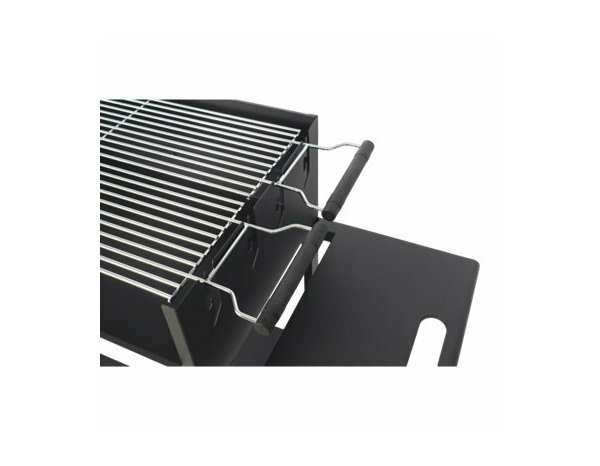 Barbecue double cuisson en acier noir - L. 120,8 x l. 48 x H. 87 cm. - Brico Dépôt