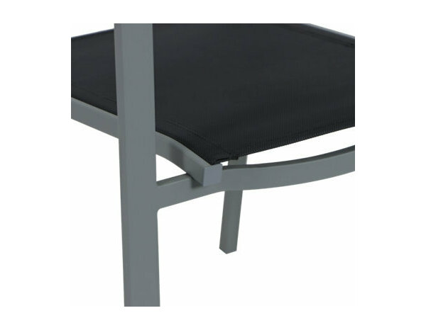 Fauteuil acier / textile gris "KERICA" - L. 56 x l. 60,9 x H. 89 cm - Marque BLOOMA - Brico Dépôt