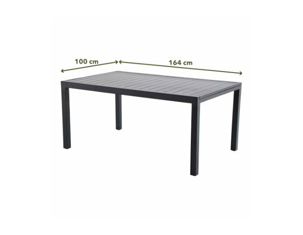 Table extensible en aluminium 8-10 personnes gris "KERICA" - Marque BLOOMA - Brico Dépôt