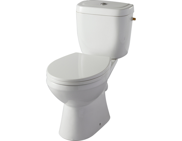 Pack WC à poser "NATERA" pied caréné, sans bride - Brico Dépôt