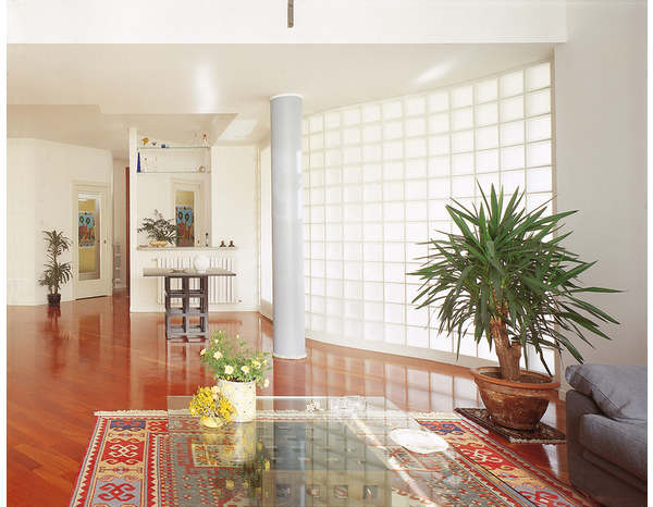 Brique de verre nuage blanc - L. 19 x l. 19 x Ép. 8 cm - 5 pièces - Brico Dépôt