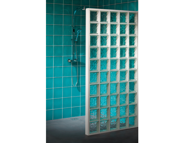 Brique de verre nuage blanc - L. 19 x l. 19 x Ép. 8 cm - 5 pièces - Brico Dépôt