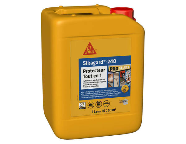 Protection hydrofuge tout en 1 - Bidon 5L - Sika - Brico Dépôt