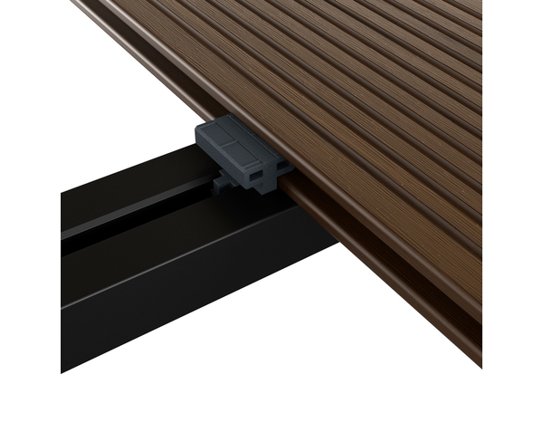 Lame composite marron L. 2,2 m x l. 145 mm x Ep. 21 mm - Marque BLOOMA - Brico Dépôt