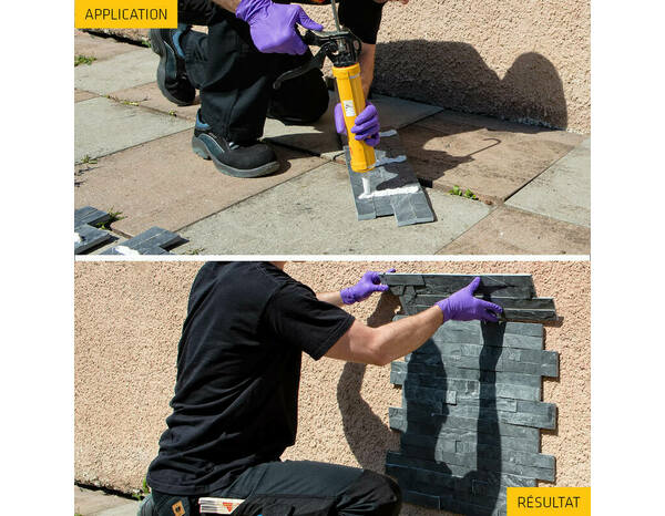 Mastic colle "Sikaflex" 11 FC+ anthracite - cartouche 300 ml - Sika - Brico Dépôt