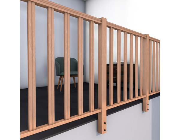  Poteau Latéral Hêtre KEO - GEOM - Brico Dépôt