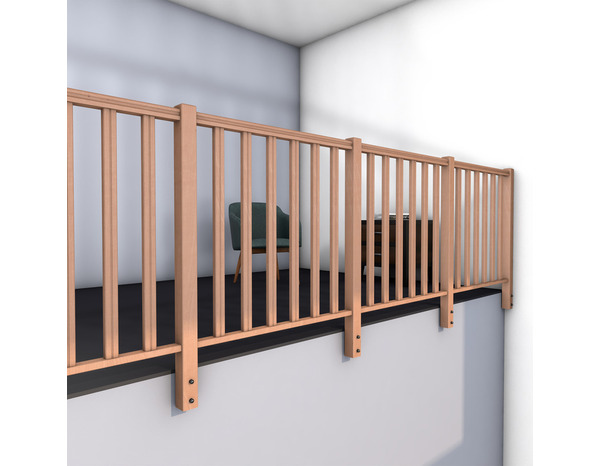 Kit balustre Hêtre Keo 1m - GEOM - Brico Dépôt