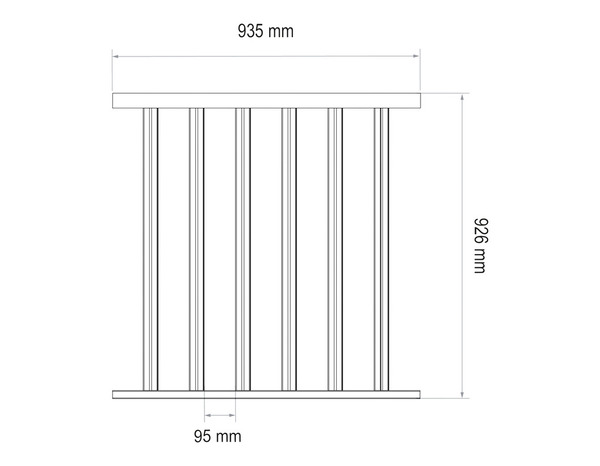 Kit balustre Hêtre Keo 1m - GEOM - Brico Dépôt