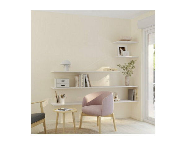 Peinture Blanc creme 0l75 velours 2en1 - Evalux - Brico Dépôt