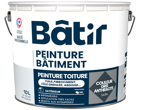 Peinture toiture Anthracite 10 L - Brico Dépôt