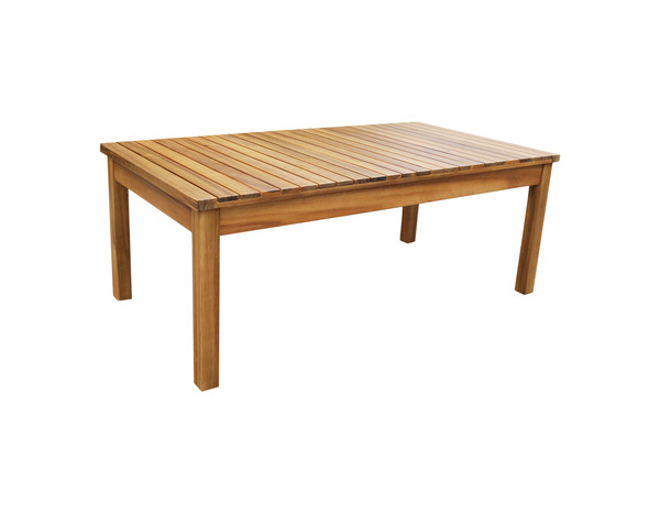 Salon de jardin en bois 4 places avec coussins beiges "TALICA" - Marque BLOOMA - Brico Dépôt