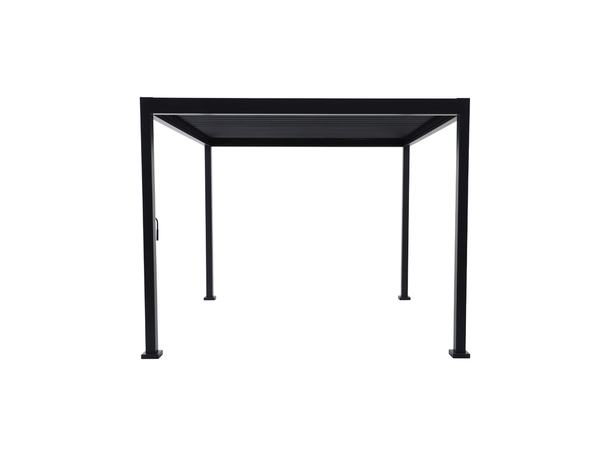 Pergola en aluminium et acier à lames orientables "MYRIS" - 294 x 294 x 235 cm - Brico Dépôt