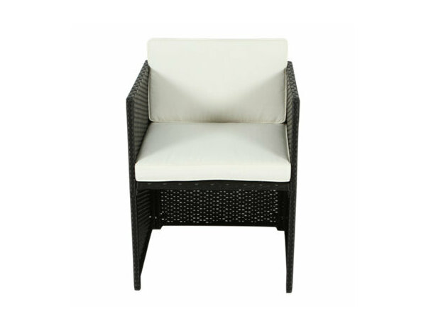 Ensemble de jardin pour repas 6 places anthracite "LAVANA" - Brico Dépôt