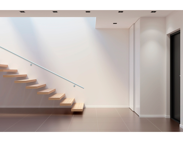 Kit main courante silver + 2 supports + 2 embouts de finitions - Ø 60 x 2000 mm   - Brico Dépôt