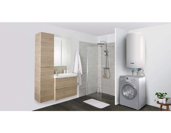 Chauffe-eau électrique stéatite 200L + groupe de sécurité – 3000 W - Acapulco - Brico Dépôt