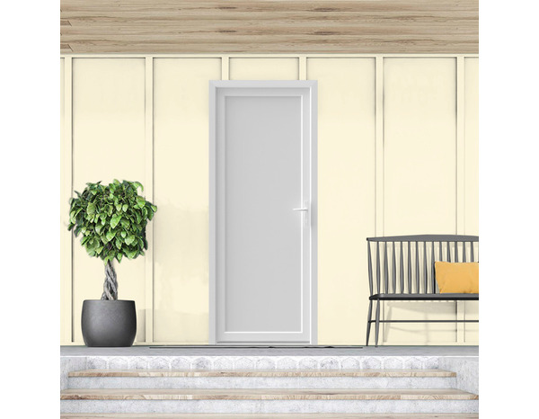 Porte de service PVC pleine 105 x 80 cm droite ou gauche - Brico Dépôt