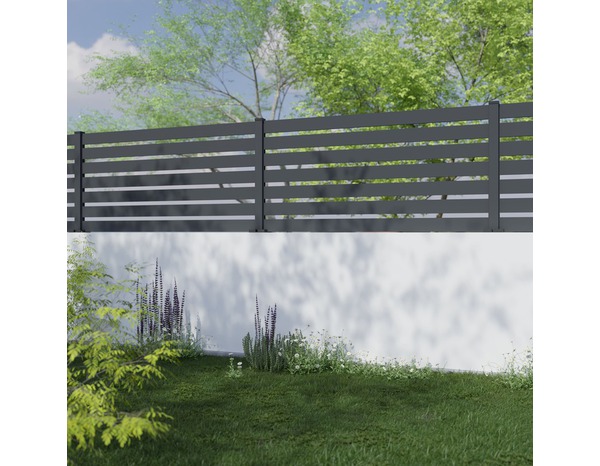 Panneau aluminium clôture ajouré 180 x 90 cm - Brico Dépôt