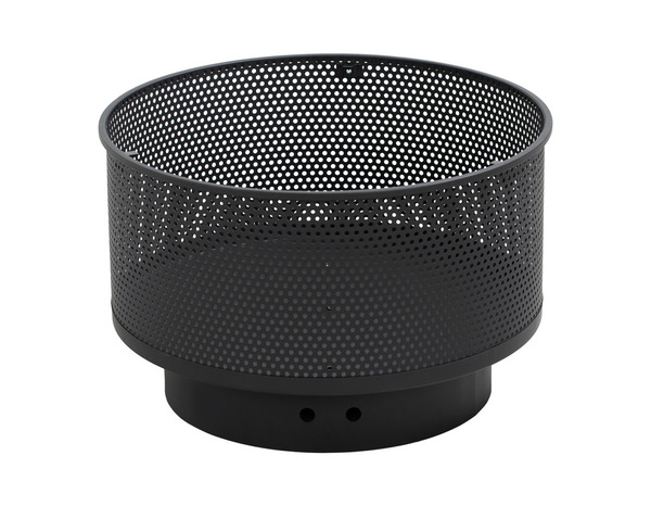 Brasero 3 en 1 rond avec gril, foyer/barbecue/table basse, noir en acier - Brico Dépôt