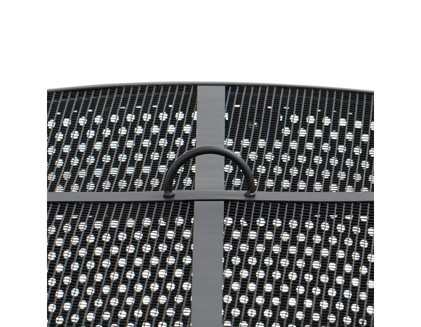 Brasero 3 en 1 rond avec gril, foyer/barbecue/table basse, noir en acier - Brico Dépôt