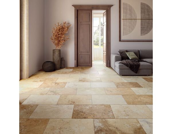 Carrelage de sol intérieur Uzes antique 30x60 cm x Ep. 8 mm 1,63m² - Brico Dépôt