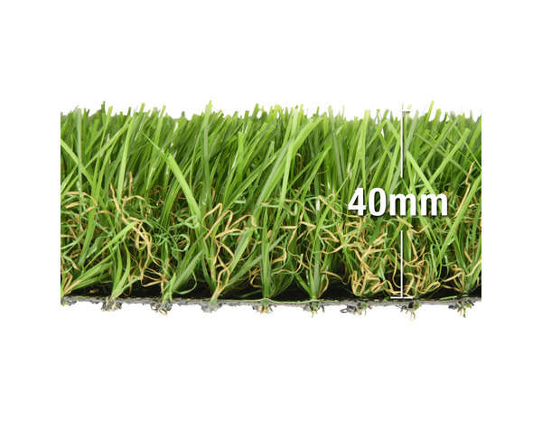 Rouleau gazon artificiel 1x4 m Ep. 40 mm - Brico Dépôt