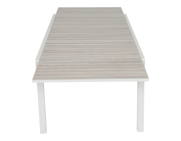 Table aluminium blanche Camalis - Marque BLOOMA - Brico Dépôt