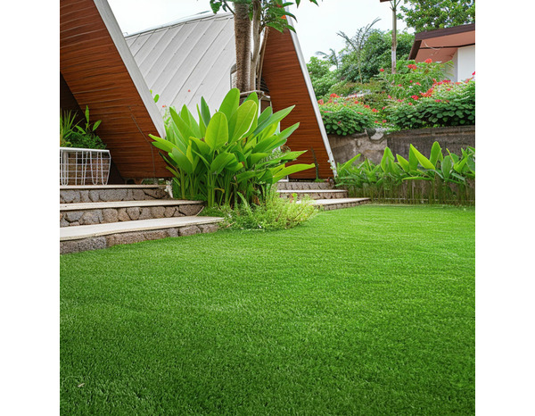 Rouleau gazon artificiel 1x4 m Ep. 40 mm - Brico Dépôt