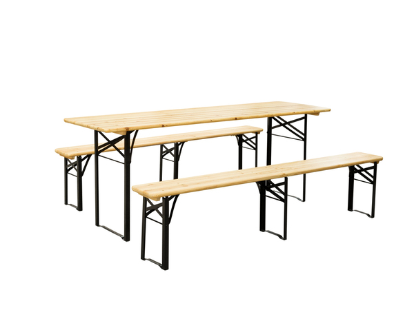 Table pliante acier bois - Brico Dépôt