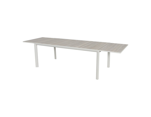 Table aluminium blanche Camalis - Marque BLOOMA - Brico Dépôt