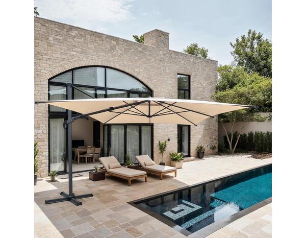 Parasol déporté 4x3 m - Brico Dépôt