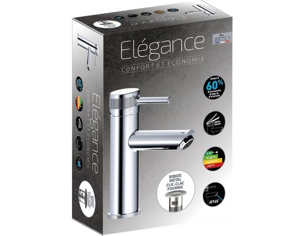 Mitigeur lavabo chrome M Elegance - Brico Dépôt