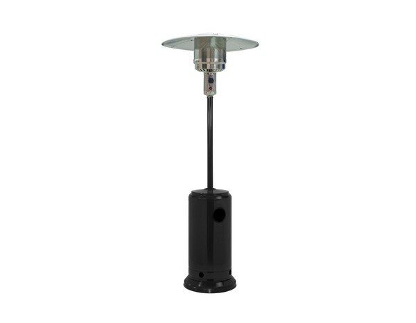 Parasol chauffant noir au gaz + kit gaz 2000 W - Brico Dépôt