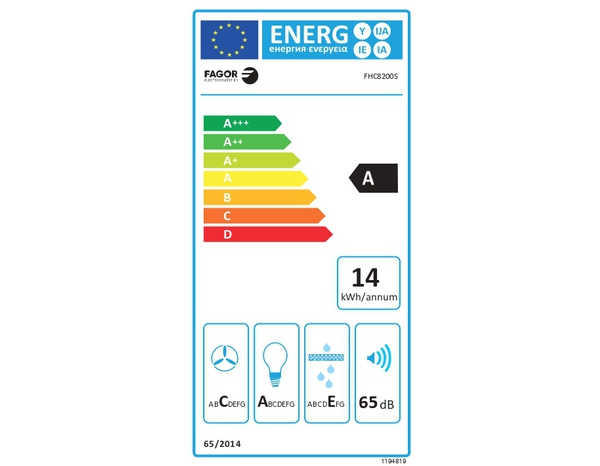 Hotte casquette eclairage LED avec filtre à charbon et à graisse - FAGOR - Brico Dépôt
