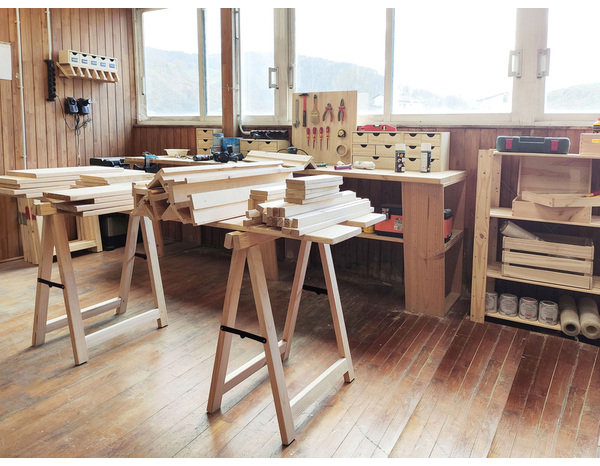 Tréteau pin pro H. 75,5 cm x l. 73,5 cm - Brico Dépôt