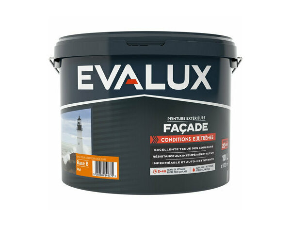 Peinture façade extreme Base B 10 L - Evalux - Brico Dépôt