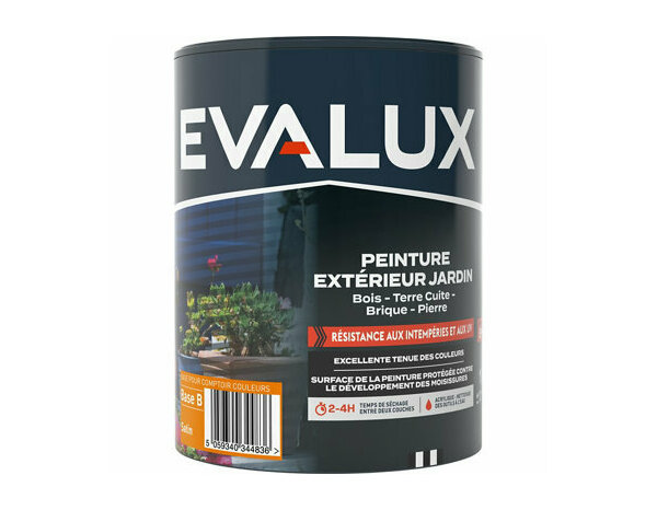 Peinture jardin Base B Satin 1 L - Evalux - Brico Dépôt