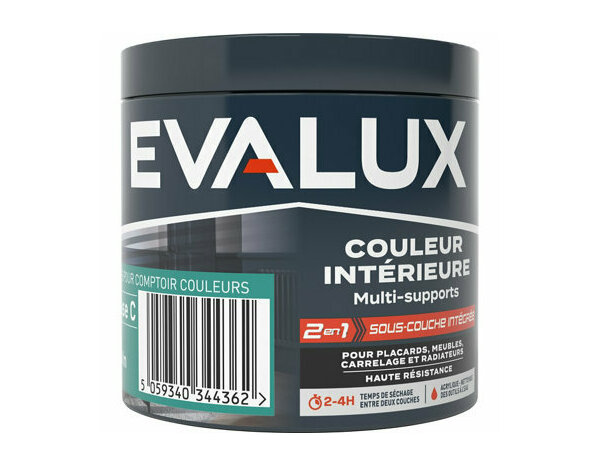 Peinture multi supports Base C Satin 0,236 L - Evalux - Brico Dépôt