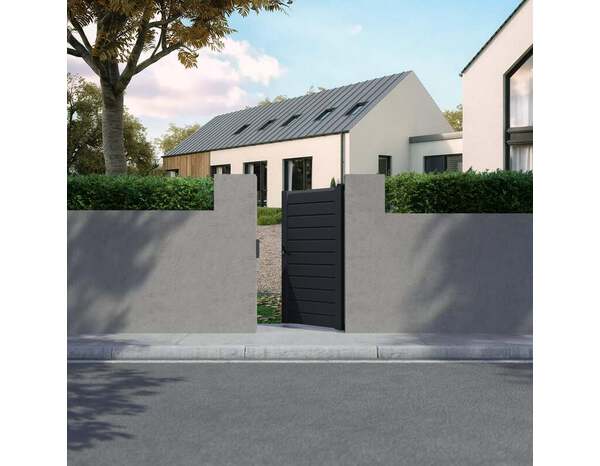 Portillon aluminium 1m H.167 cm Salinais - Brico Dépôt