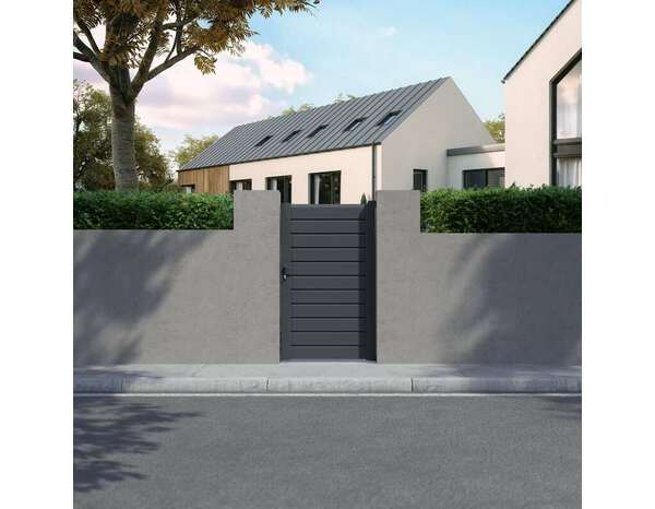 Portillon aluminium 1m H.167 cm Salinais - Brico Dépôt