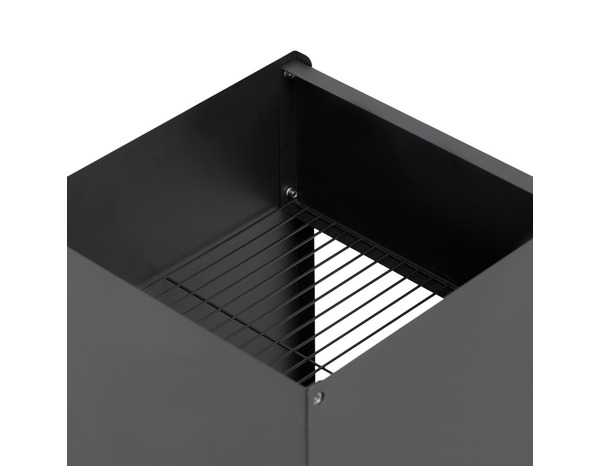 Brasero rond, foyer en acier peint noir - H. 90 cm,  - Brico Dépôt