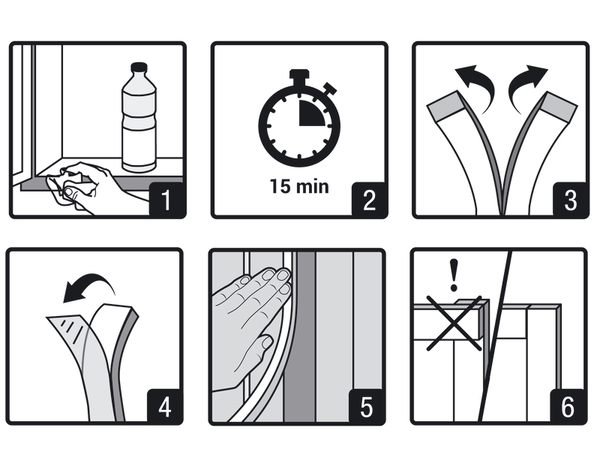 Joint en mousse pour porte et fenêtre blanc 6m - 3M - Brico Dépôt