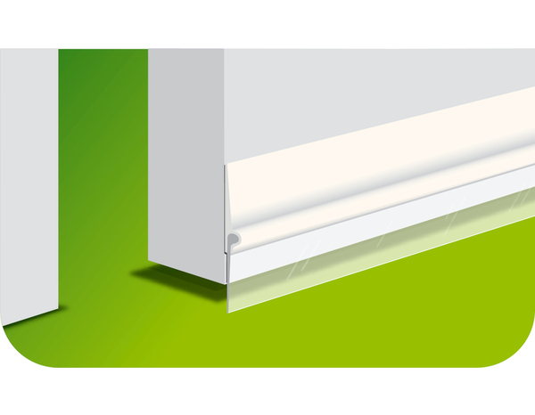 Bas de porte en pvc sols lisses blanc 0,93m - 3M - Brico Dépôt