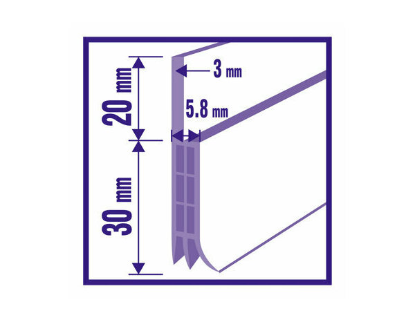 Joints de calfeutrage 1m adhesive blanc - Brenner - Brico Dépôt