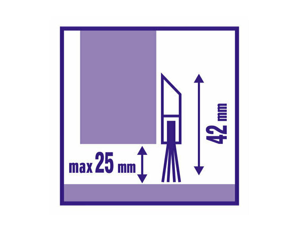 Bas de porte brosse en aluminium blanc 1m - Brenner - Brico Dépôt
