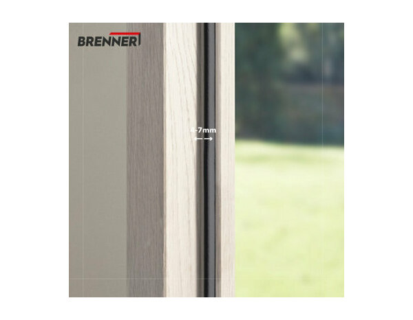 Joint adhesif "profil d" noir 12m - Brenner - Brico Dépôt